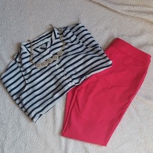 Loft pink dress pants